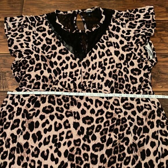 Torrid Leopard Lace Front Pockets Maxi Dress Mobwife Animal Print - Picture 9 of 15